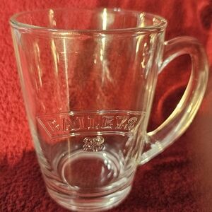Baileys 4.5” Tall Irish Cream Glass Clear Coffee Mug